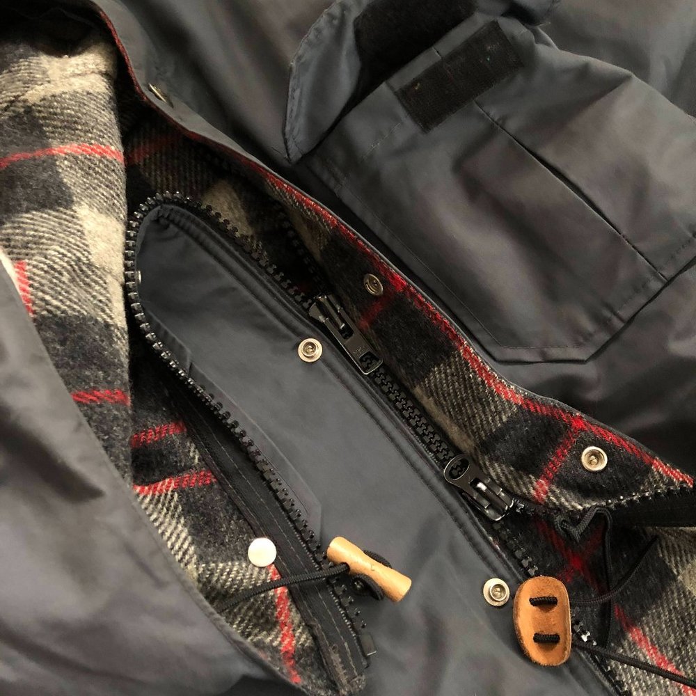 🔥 FINAL DROP 🔥 vtg woolrich lightweight shell flannel-lined parka medium long